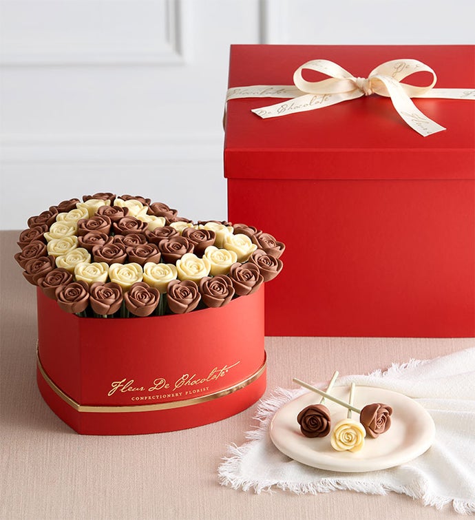 Fleur De Chocolate® Belgian Chocolate Roses - Love Struck