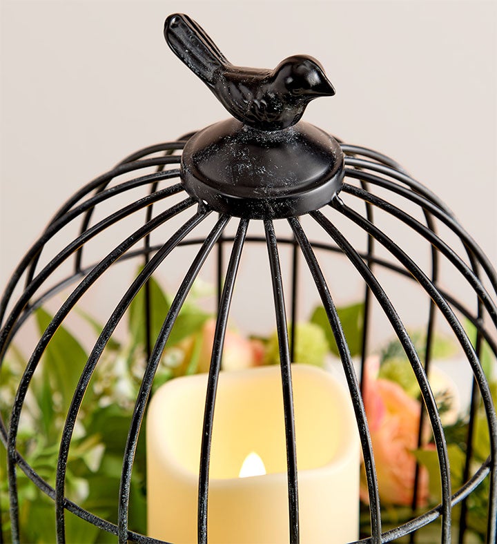 Illuminating Birdcage Centerpiece   12”