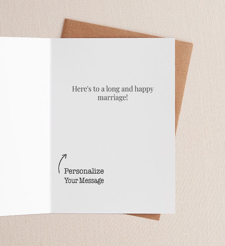 Perfect Match Wedding Greeting Card