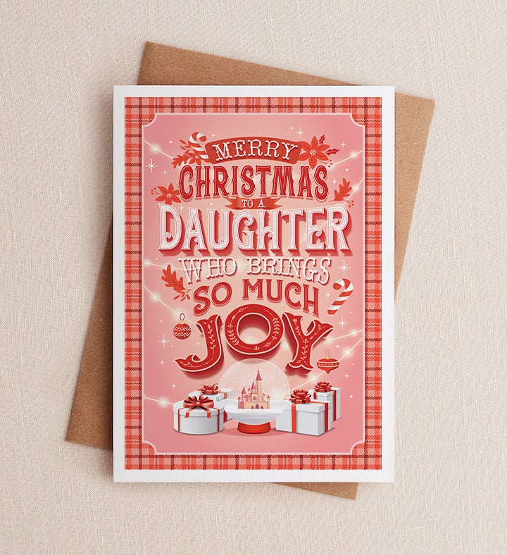 Christmas Daughter Joy Christmas Greeting Card