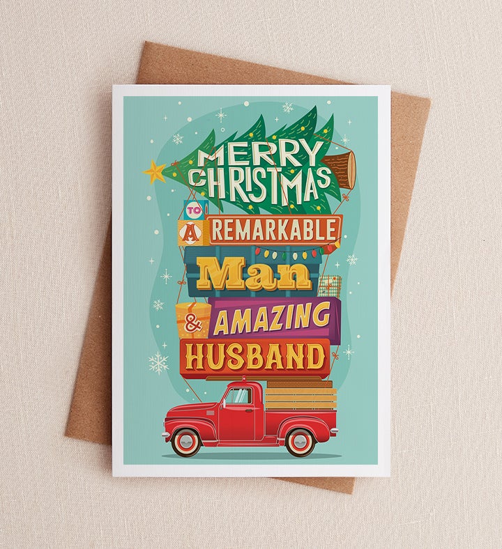 Chrismas Husband Christmas Greeting Card