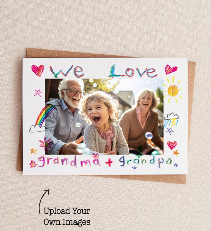 We Love Photo Grandparents Day Greeting Card