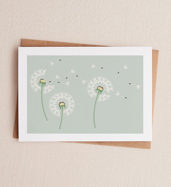 Dandelions Sympathy Symathy Greeting Card