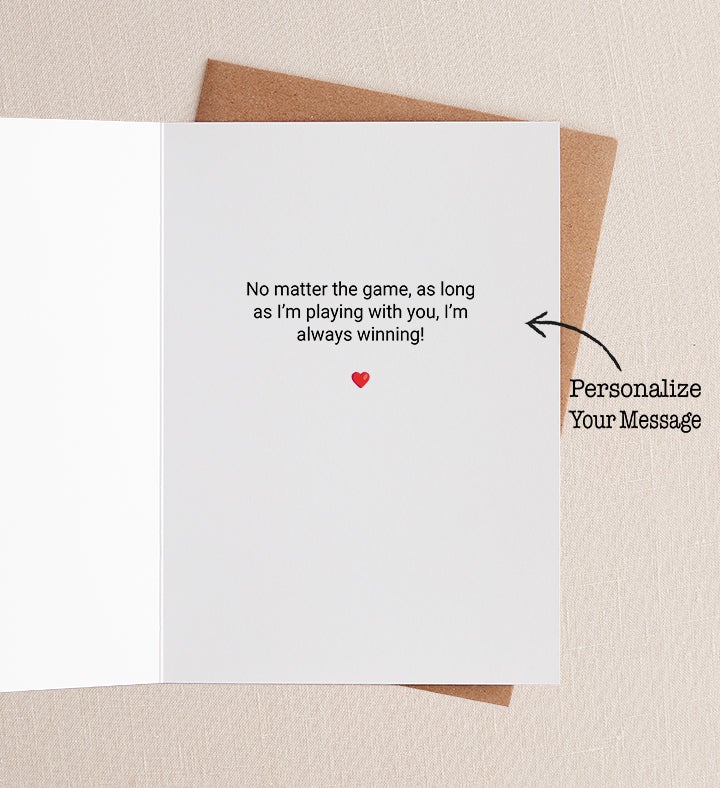 Player 2 Romance Greeting Card