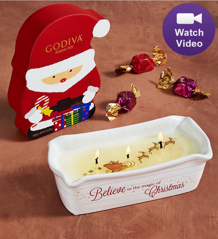 Magical Christmas Wax Reveal Candle With Godiva®