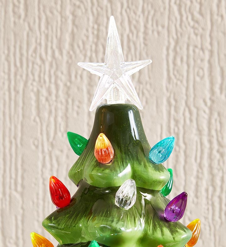 Vintage Lighted Christmas Tree