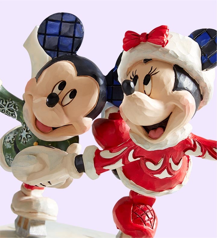 Mickey Falls high quality for Love Lenox Disney Showcase Collection Ice Skating w Minnie Mous