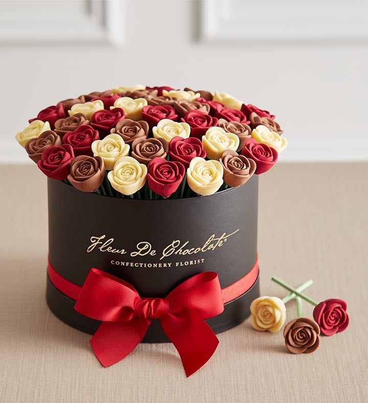 Fleur De Chocolate® Belgian Chocolate Roses – Love and Romance