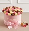 Fleur De Chocolate® Belgian Chocolate Roses – Perfectly Pink