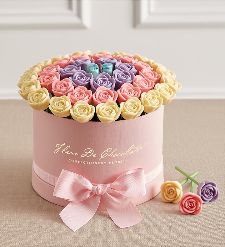 Fleur De Chocolate® Belgian Chocolate Roses - Butterfly Blooms