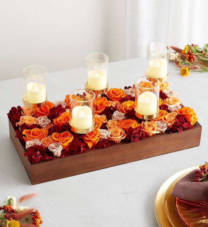 Magnificent Roses® Preserved Rustic Blooms Centerpiece