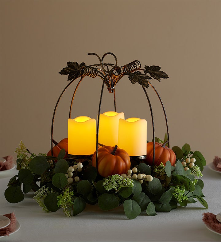 Illuminating Pumpkin Centerpiece