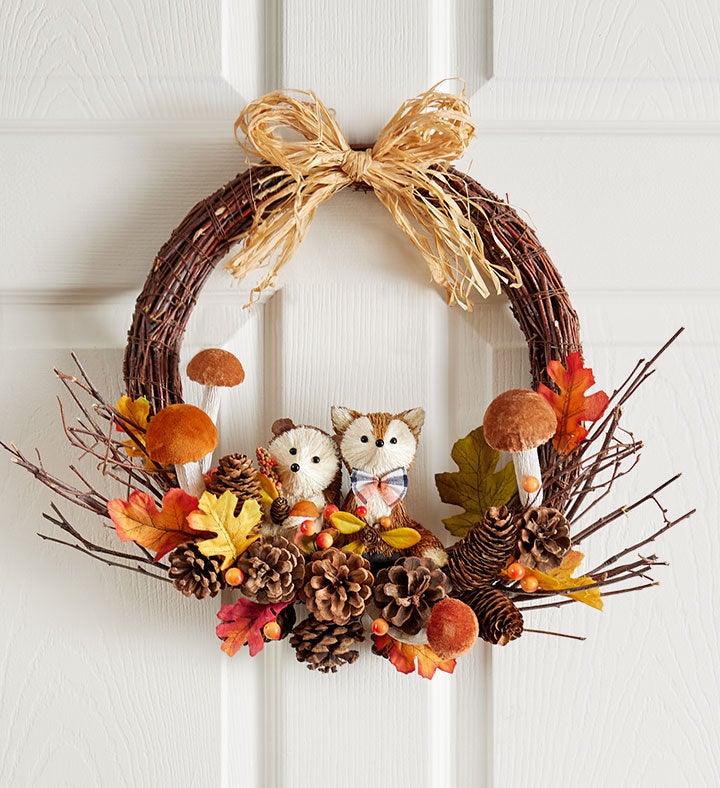 Enchanted Forest Friends Wreath   16"