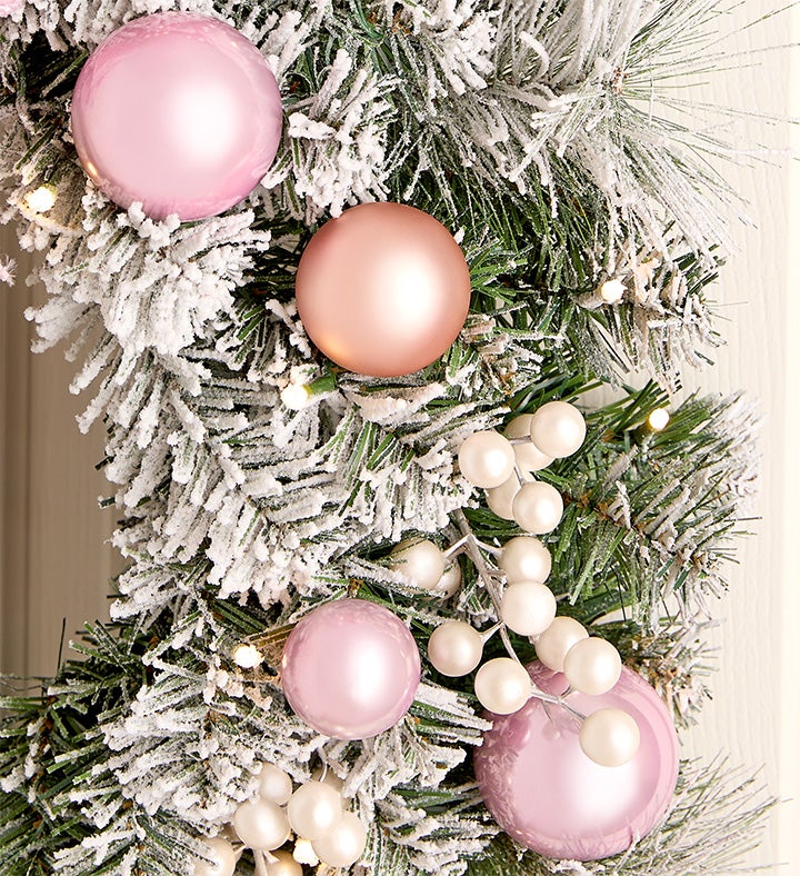 Glistening Blush Wreath
