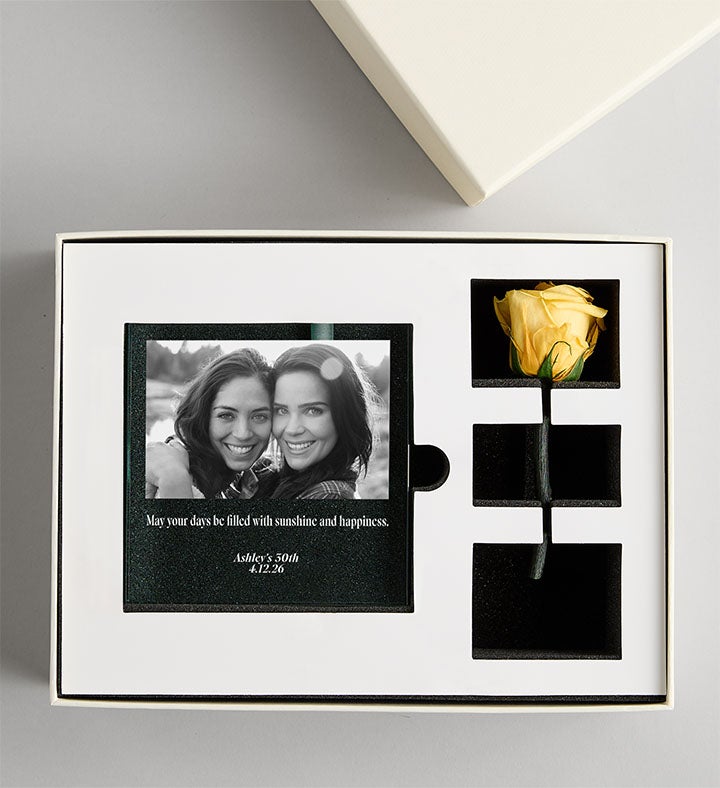 Magnificent Roses® Personalized Bud Vase for Celebration