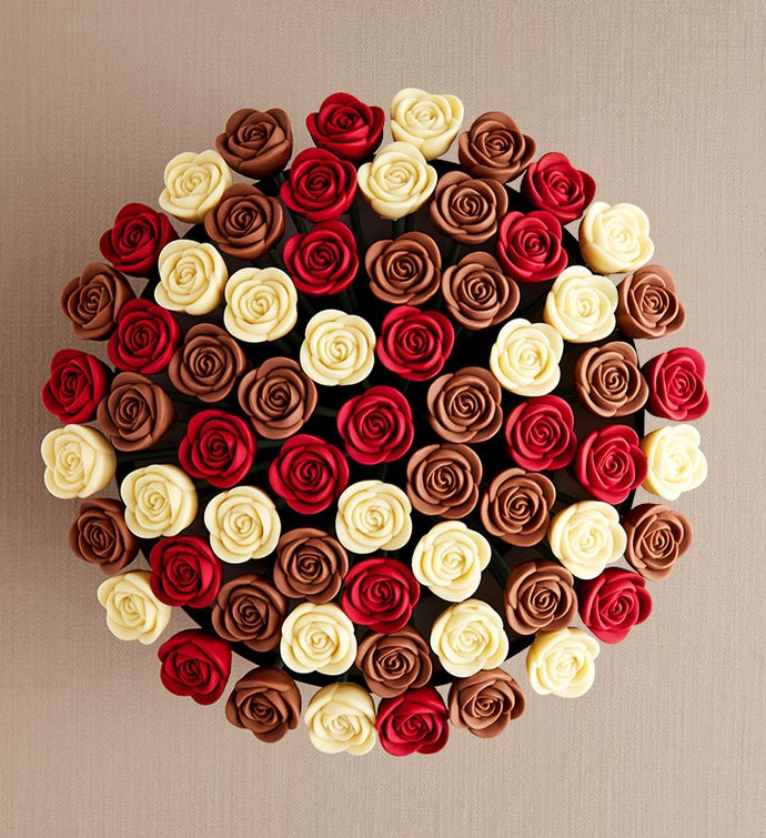 Fleur De Chocolate® Belgian Chocolate Roses for Valentine's Day