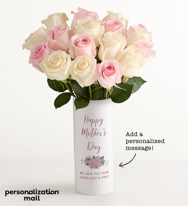 Happy Mother’s Day Bouquet with Personalized Vase