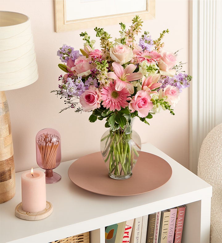 Always On My Mind™ | Pink & Purple Flower Bouquet | 1800Flowers