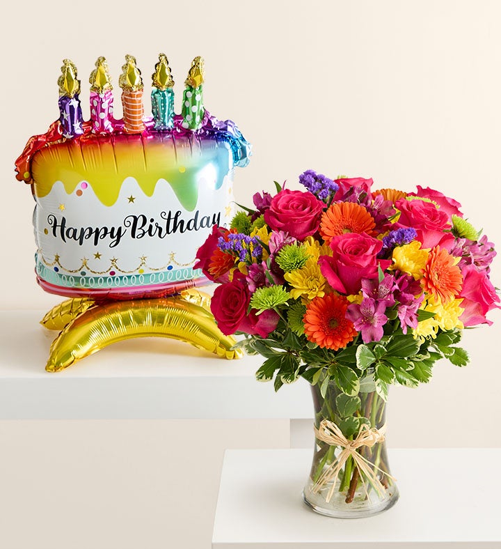 Fields of Europe® Celebration w/Bdy Cake Balloon