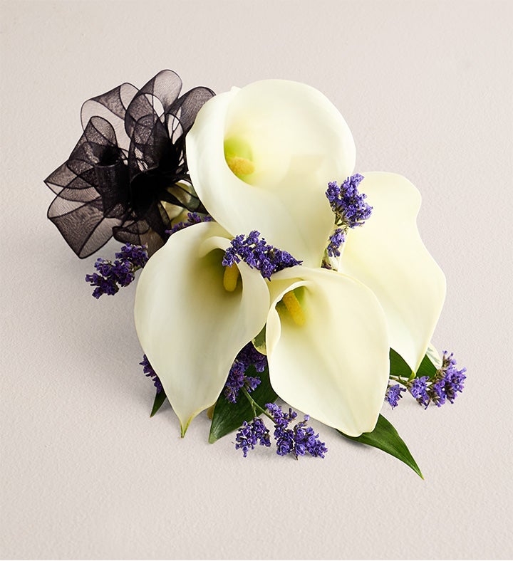 White Mini Calla Lily Corsage