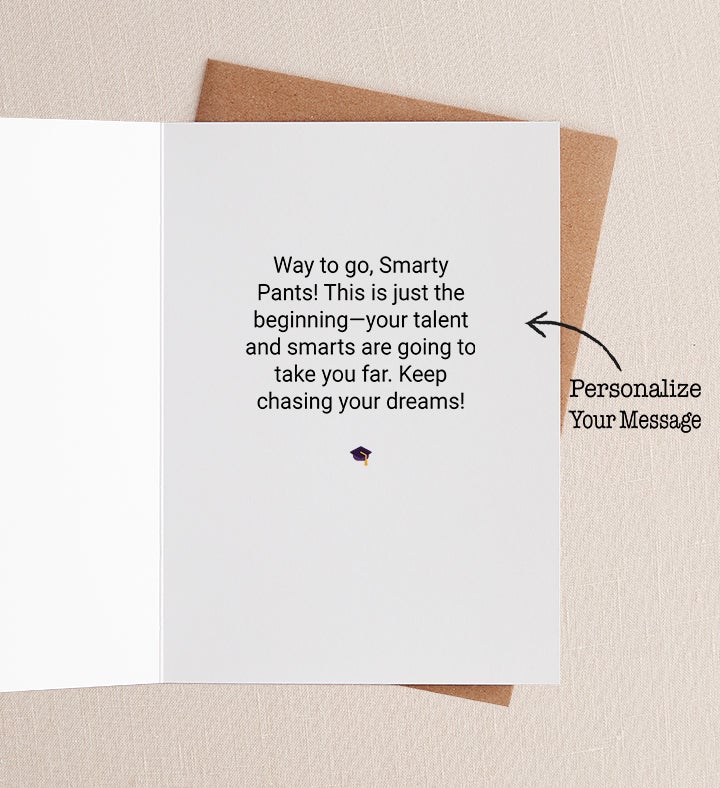 Smarty pants Graduation Greeting Card