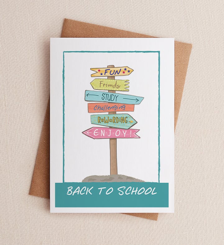 Good Luck Back to School Greeting Card