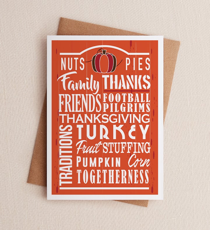 Meaning Of Thanksgiving Fall Greeting Card