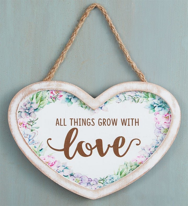 Sweet Succulent Heart Garden