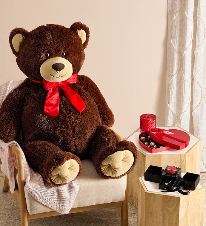 Lotsa Love® Handsome Henry™ Giant Bear & Chocolate