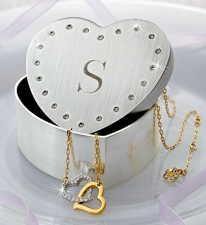 Swarovski Crystal Heart & Angel Wings Necklace and Earrings Set , Swarovski  Crystal , Angel Wings, Religious Jewelry - Etsy