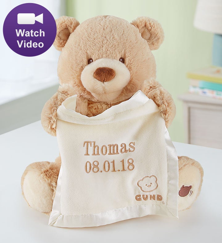 Gund peek a store boo bear video