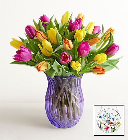 Pastel Petals Tulip Garden