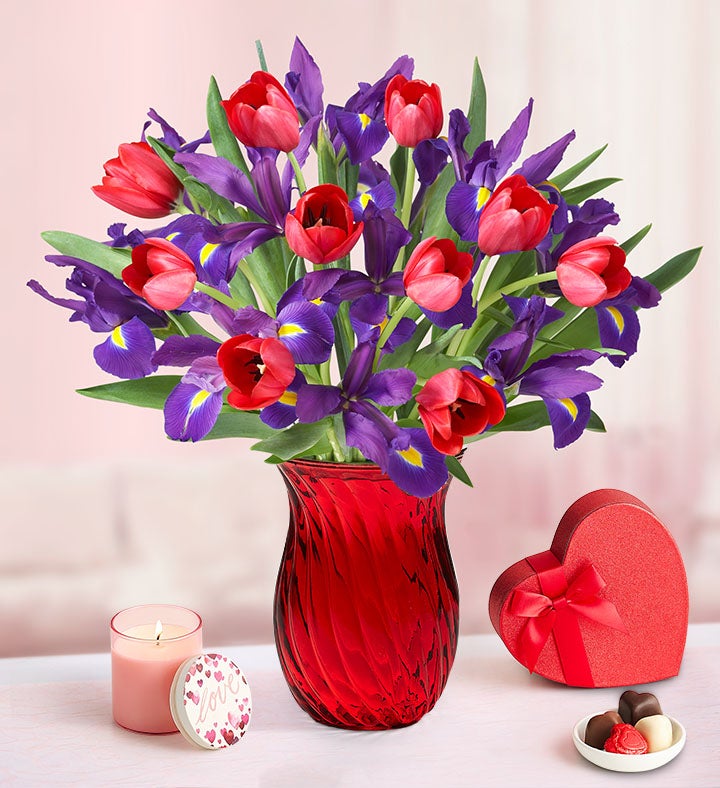 Bunches of Love Tulip & Iris Bouquet