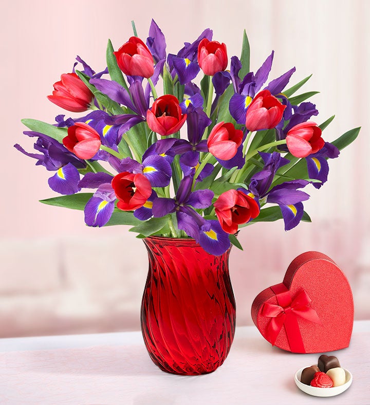 Bunches of Love Tulip & Iris Bouquet