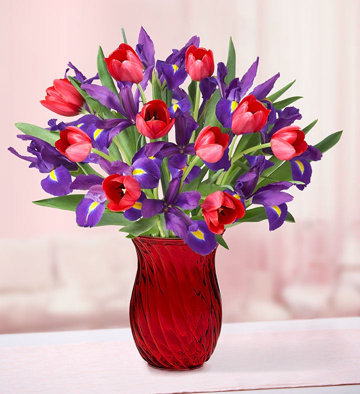 Bunches of Love Tulip & Iris Bouquet