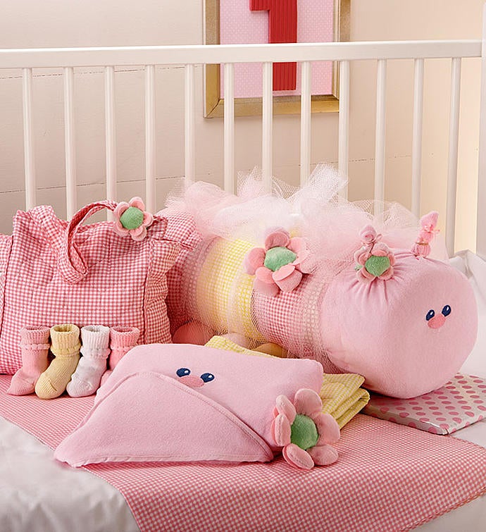 Baby Caterpillar Blanket & Bag Set from