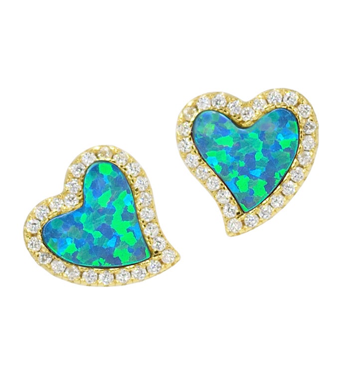Amore   Heart Studs