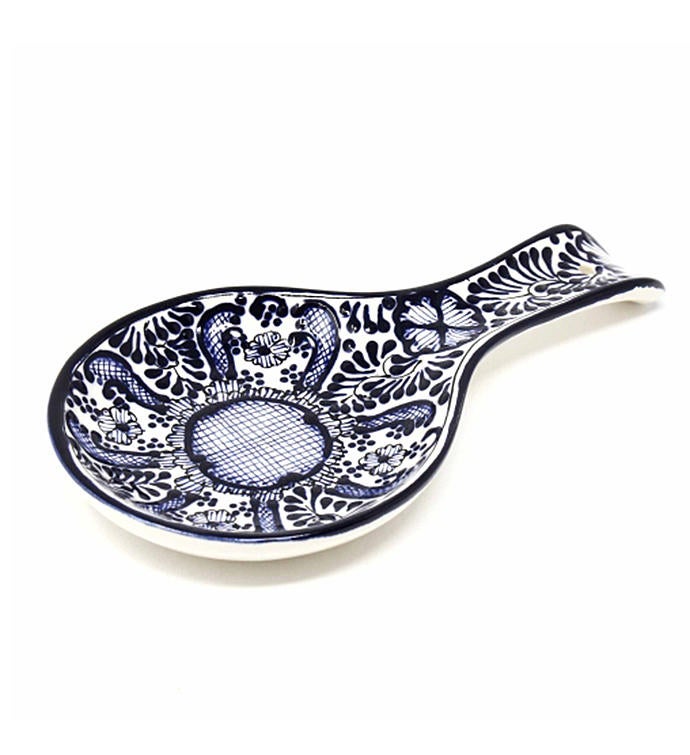 Global Crafts Encantada Handmade Pottery Spoon Rest