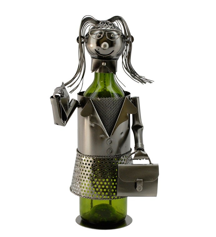 Business Woman Bottle Holder