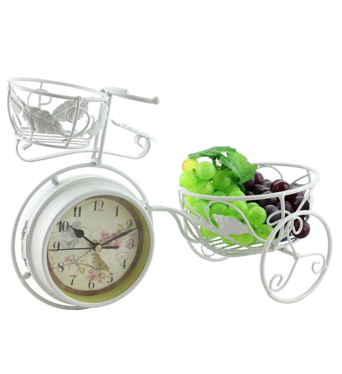 White Bike Pot Holder