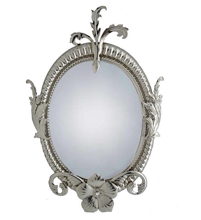 Silver Framed Wall Mirror