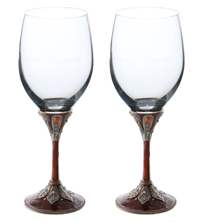 Burgundy Wine Glass Set