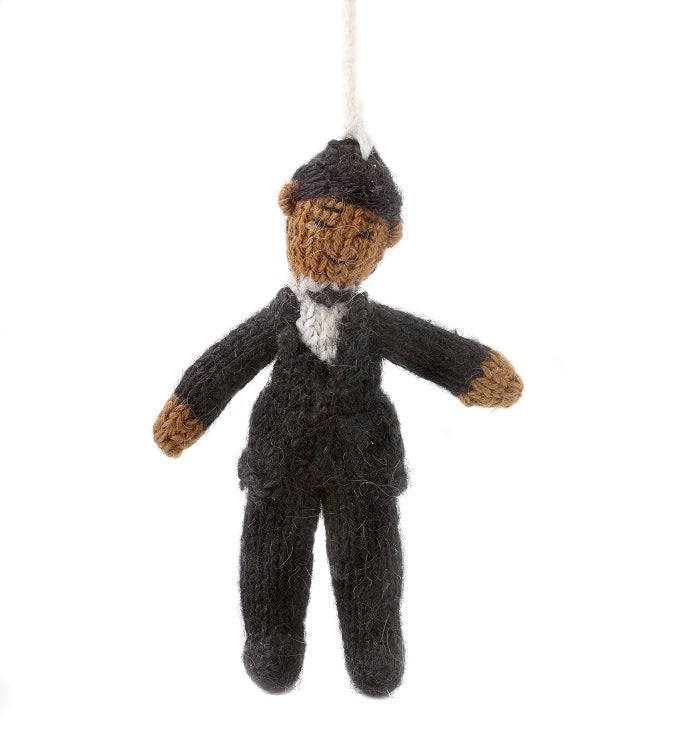 Hand Knit Wedding Ornament