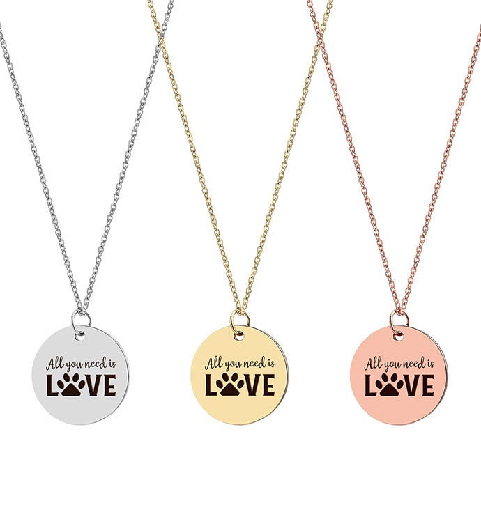 All You Need Is Love Charm Necklace