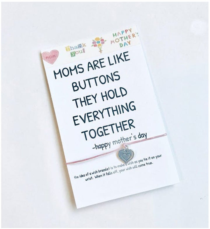 Mom Button Wish Bracelet