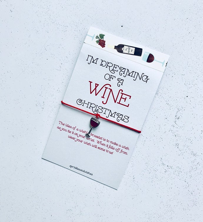 Wine Xmas Wish Bracelet