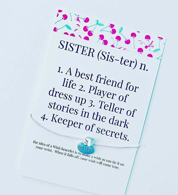 Sister Definition Wish Bracelet