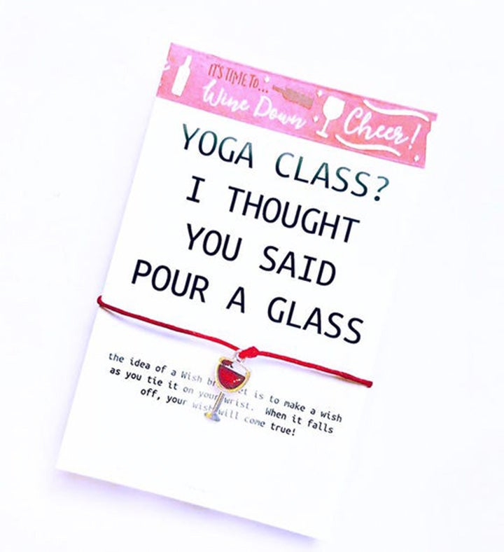 Wine Yoga Wish Bracelet