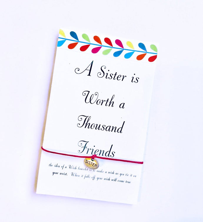 Sister 1000 Friends Wish Bracelet