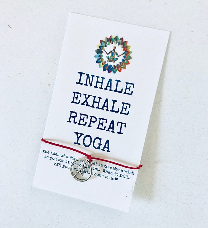 Inhale Yoga Wish Bracelet
